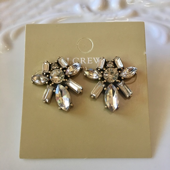 J Crew Crystal Earrings - Picture 2 of 4